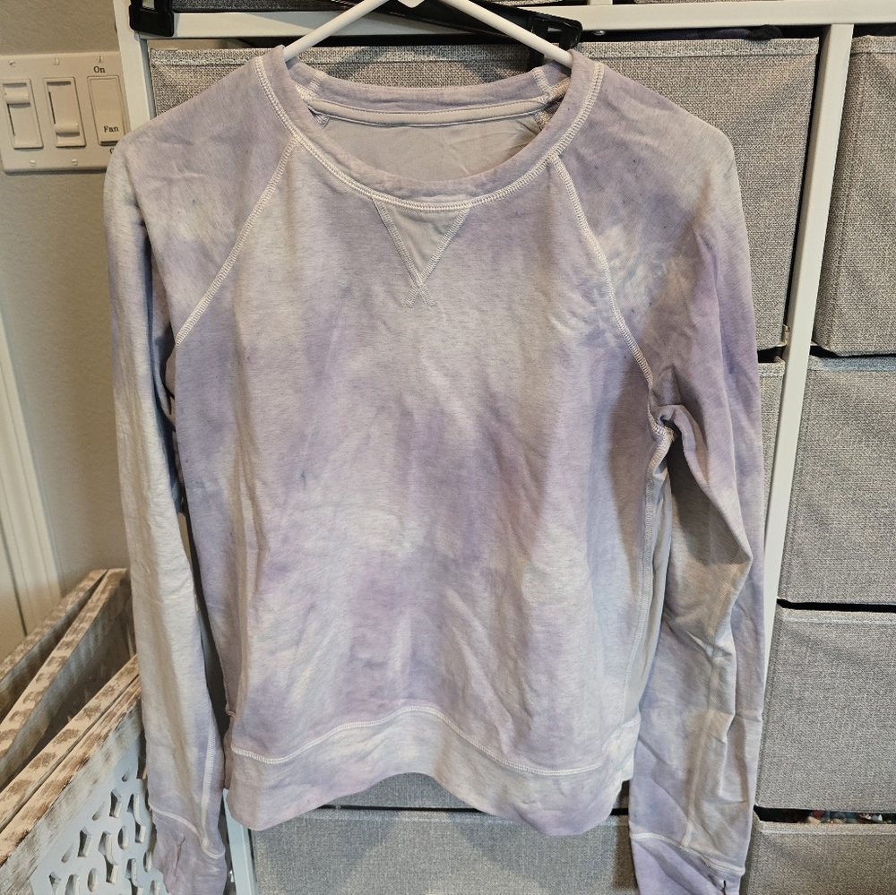 Lululemon Women's Purple Tie-Dye Sweater